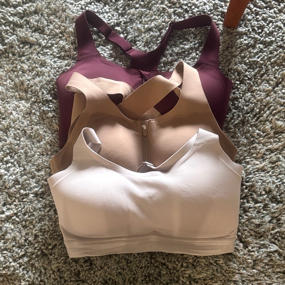 lululemon athletica Sports Bras - White, Tan, Purple